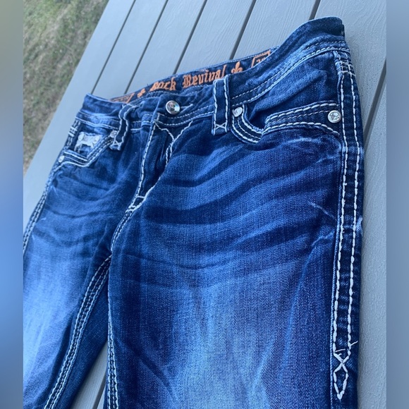 Rock Revival Women’s Porsha Easy Capri Denim Jeans - Size 29 style E8480EP - Picture 12 of 12